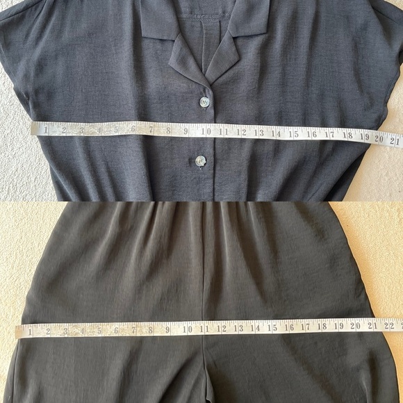 NWOT Monk & Lou Black Button-Front Jumpsuit M - Picture 11 of 11